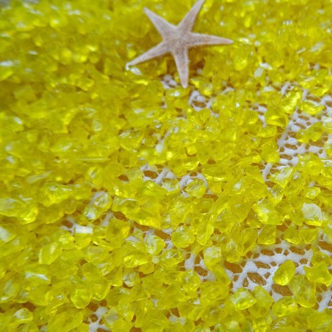 Technologically innovative colored crushed glass for garden and decoration high quality crushed glass