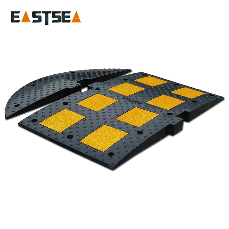 Rubber Hump Durable Rubber Road Safety Speed Hump