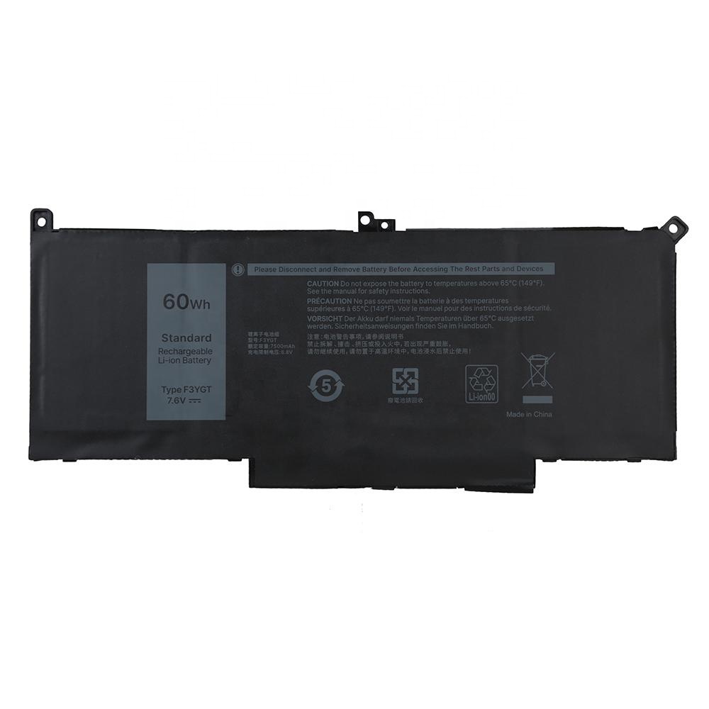 7.6V 60Wh Lithium F3YGT Battery for Dell 7480 Battery New KG7VF 451-BBYE 2X39G for Dell Latitude 7280 Laptop Battery
