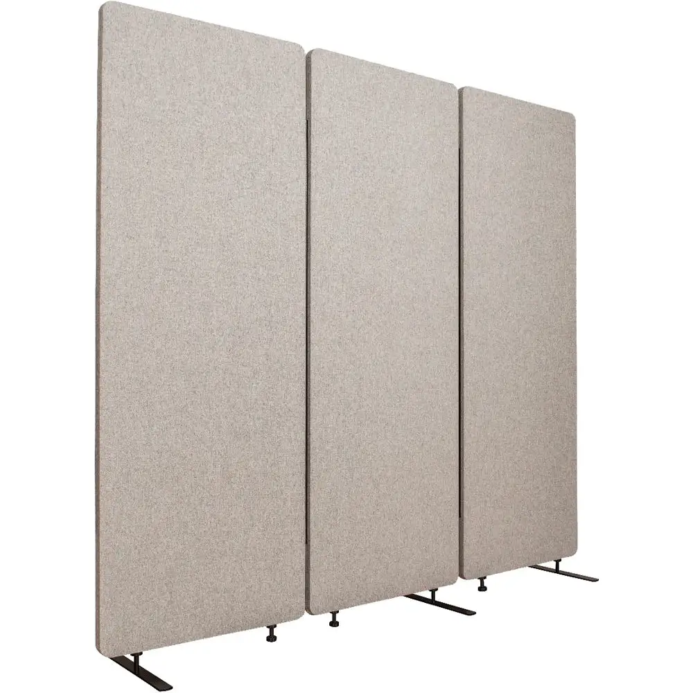 Acoustic free standing 3 panel partition office acoustic movable wall partition sound proof wall panels Acoustic Room Dividers