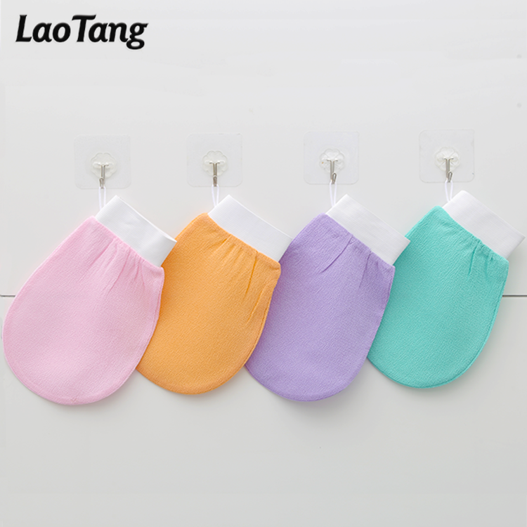 Fast Delivery 100% Viscose Fabric Massage Dead Skin Remover Body Exfoliator Gloves