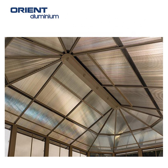 New Coming Modern Style Economic Garden Greenhouse Outdoor Aluminium Frame Sun room
