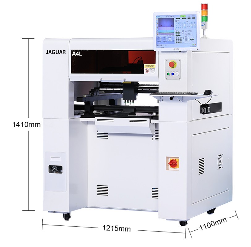Экономичный Jaguar 4 головки 46 кормушек SMT Pick and Place Machine для сборки печатных плат Factory
