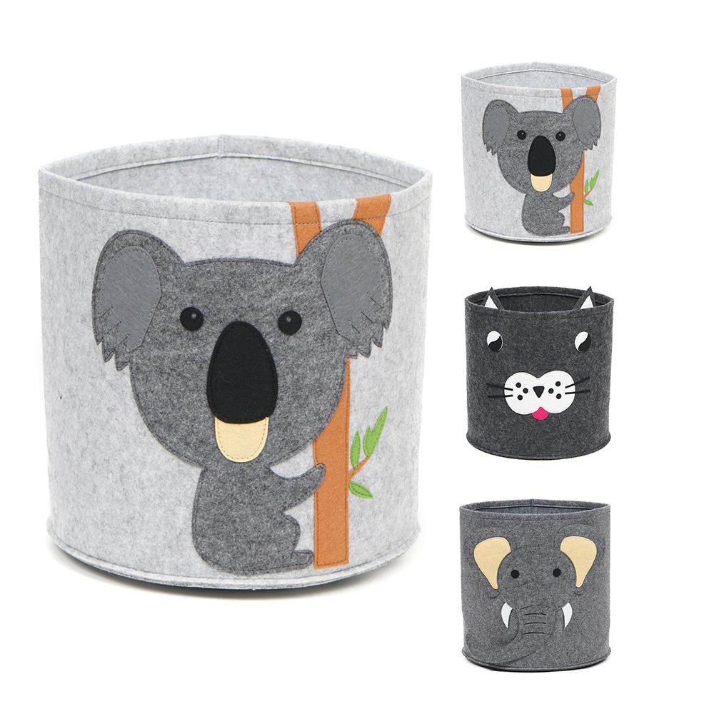 Складная корзина для белья Koala из войлока, 30 см, корзина для хранения игрушек для детей, коллекция корзин для ванной или детской комнаты