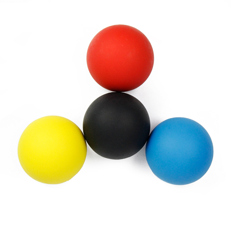 amazon hot seller solid durable massage ball colorful silicone lacrosse ball
