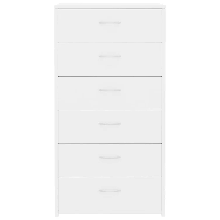 Modern Design Simple Style Durable Sturdy Large Storage Space Wooden White Dresser with Drawers for Bedroom