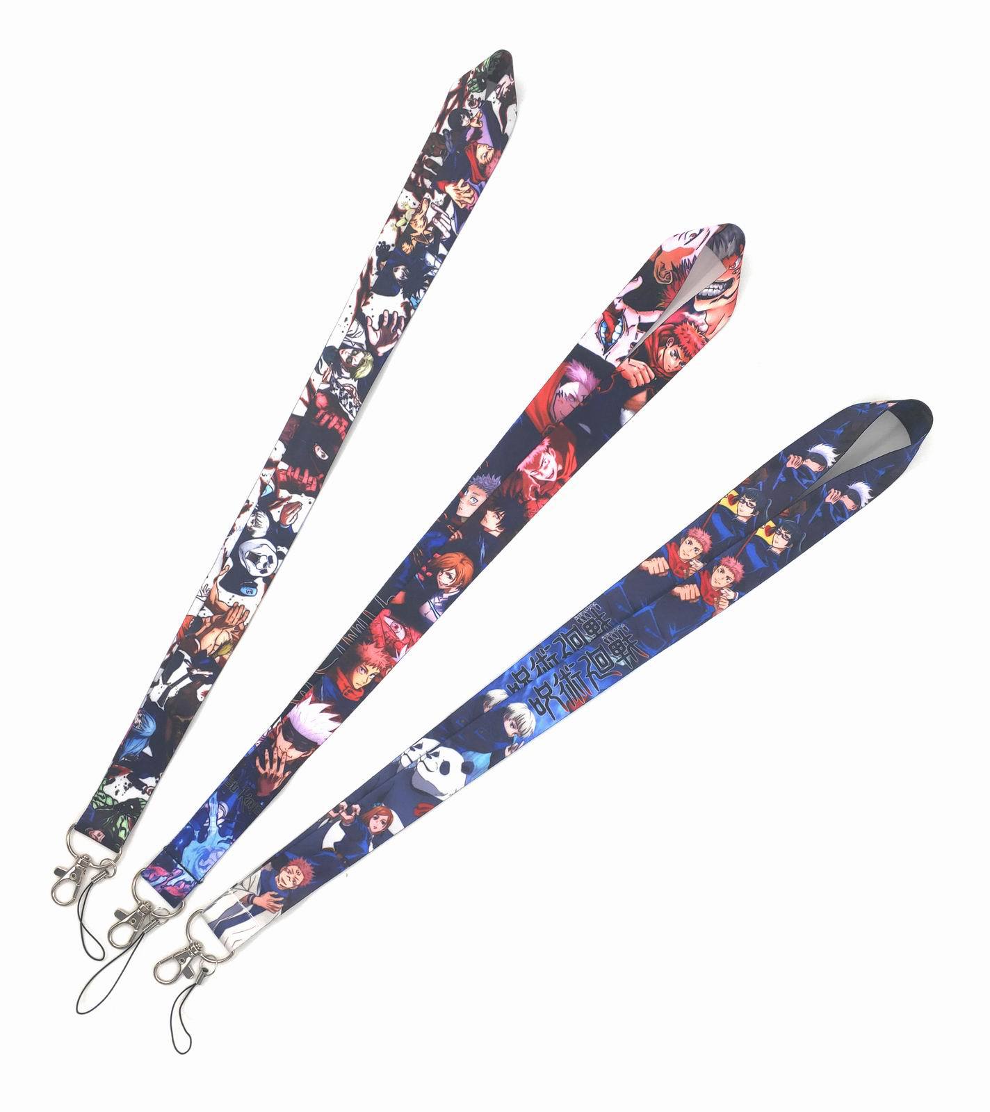 3 styles high quality Japan Anime Phone keyring cartoon anime Jujutsu Kaisen Lanyard