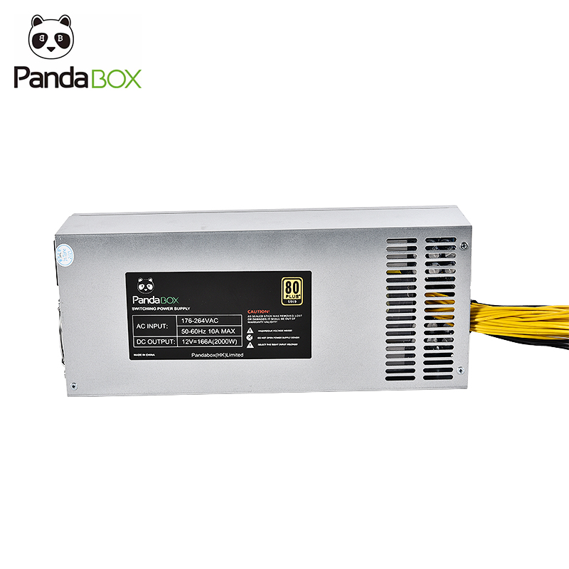 Factory wholesale high-power professional power supply 1600W 6PIN*10 18000W 2000W for RX580 RX5700 GTX1080 RTX3080