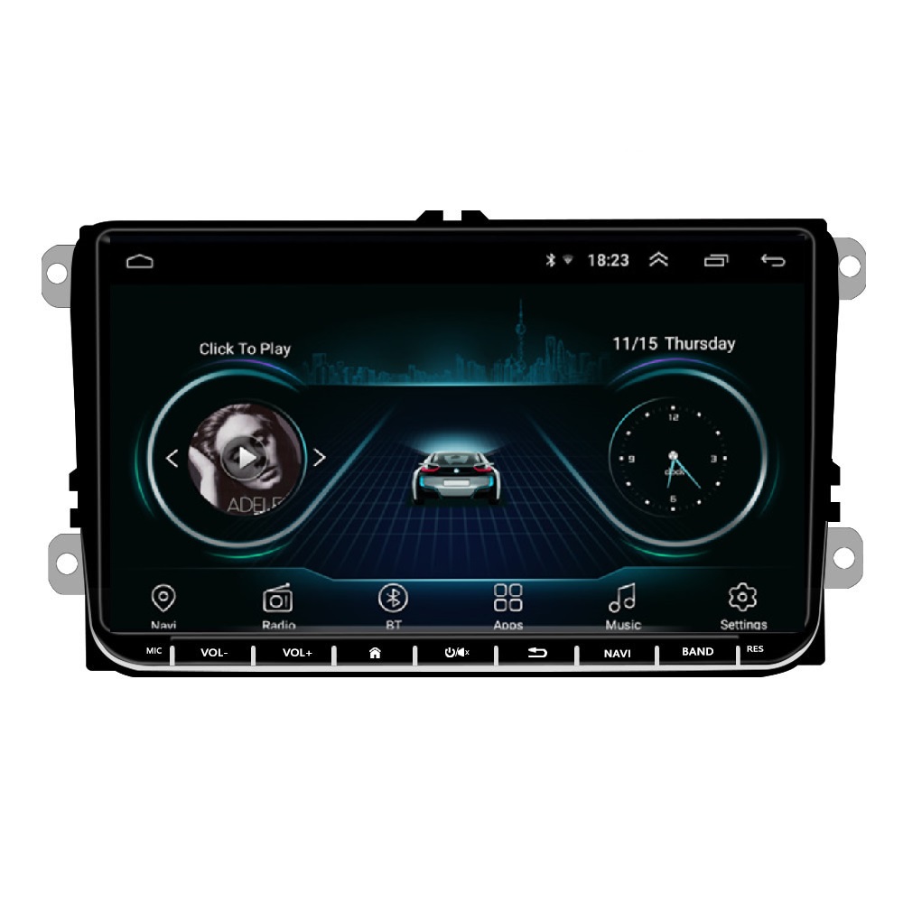 Автомагнитола 2 Din на Android 9,1 с GPS-навигацией для VW Passat B6 amarok volkswagen Skoda Octavia 2 golf 5 6 мультимедиа