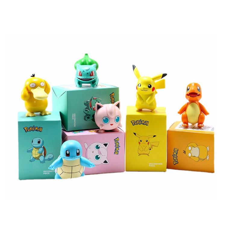 Новая игрушечная шторка Poke-mon, Дженни, черепаха, Кеда, утка, экшн-фигурка из ПВХ, персонажи мультфильмов, мини-модели, игрушки, куклы