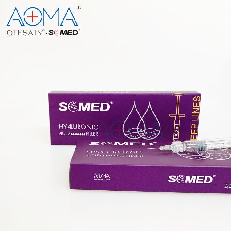 Дермальный наполнитель SOMED, скрещенный, инъекционный, против морщин, для моста носа, щек, подбородка, подбородка, виски