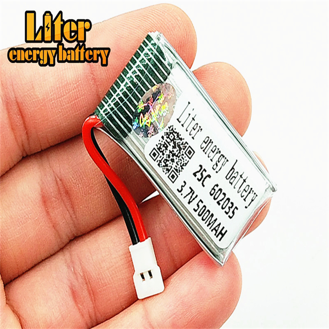 Литий-полимерный аккумулятор 3,7 в 500 мАч 602035 25C для RC F180 X4 H107 385 F47 F48 X40 X40V FY801 668-A3 102 9136