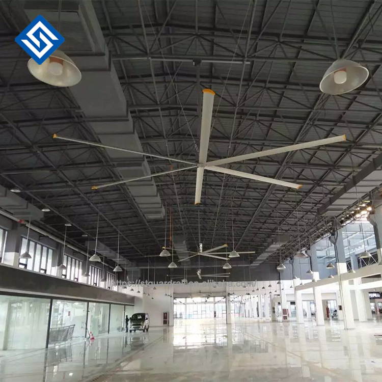 24ft 7 3 м большой hvls вентилятор большой промышленный ceilling вентилятор