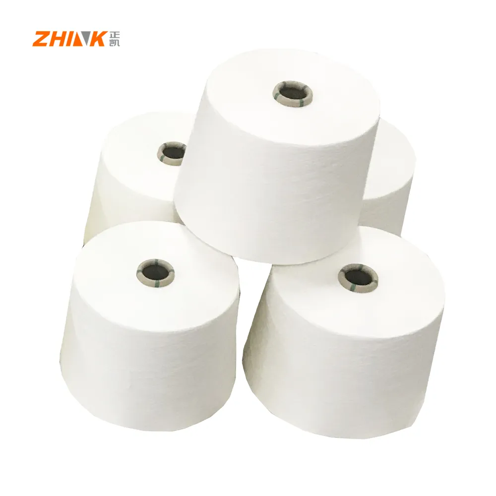 good price polyester /polyester( Ice oxygen cool)/Bamboo 35/30/35 Ne60/1siro compact spun yarn baby yarn