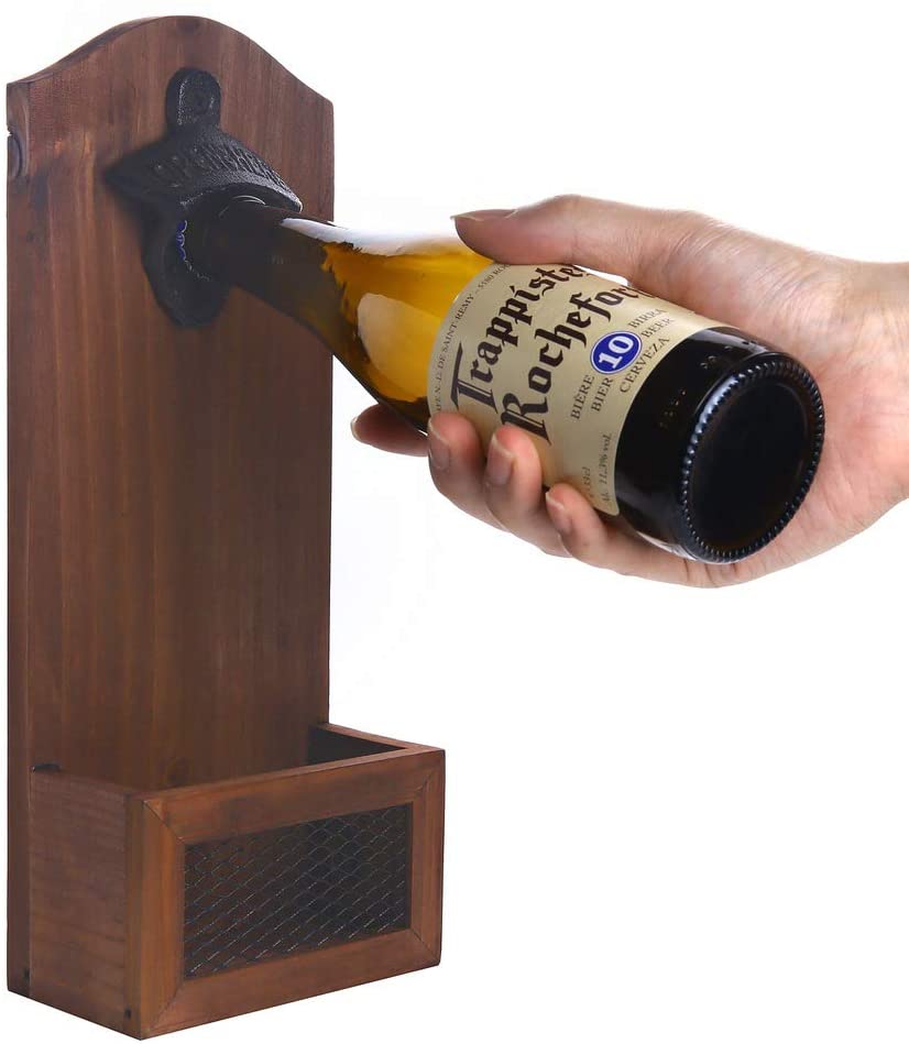 Vintage bottle opener with catcher box