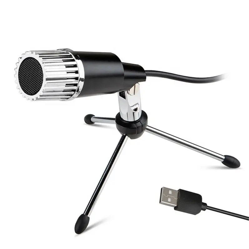 New Arrival Usb Recording Microphone With Tripod Stand For Live Broadcasting