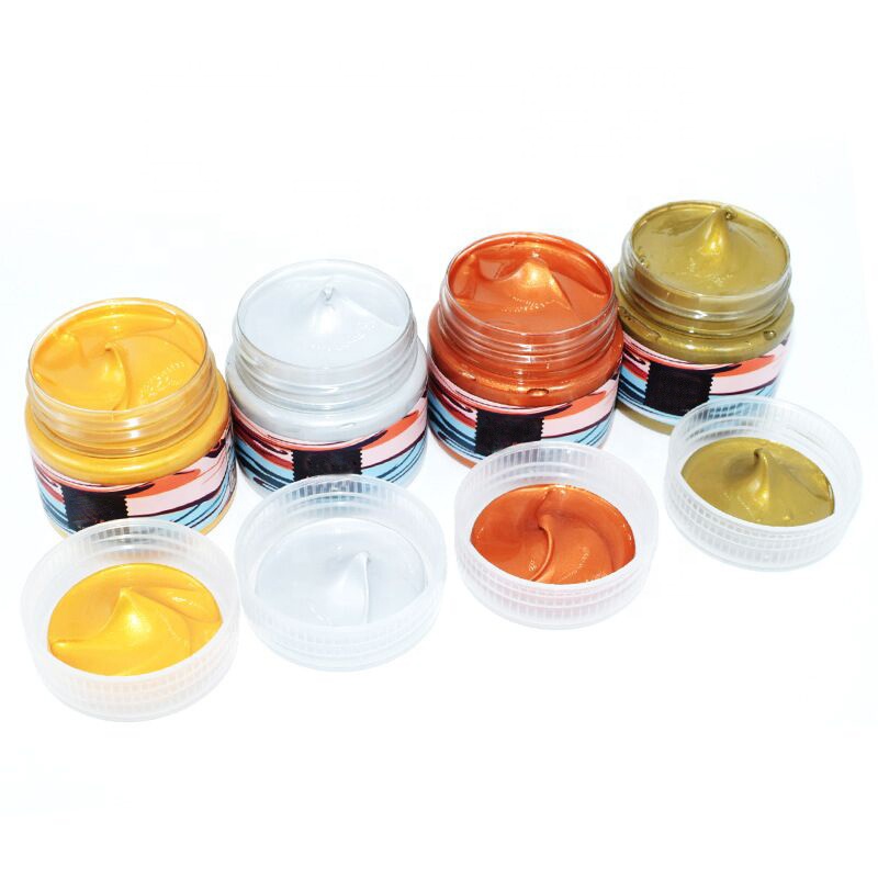 Non-toxic 45ml Water Based Artist Acrylic Metallic paints