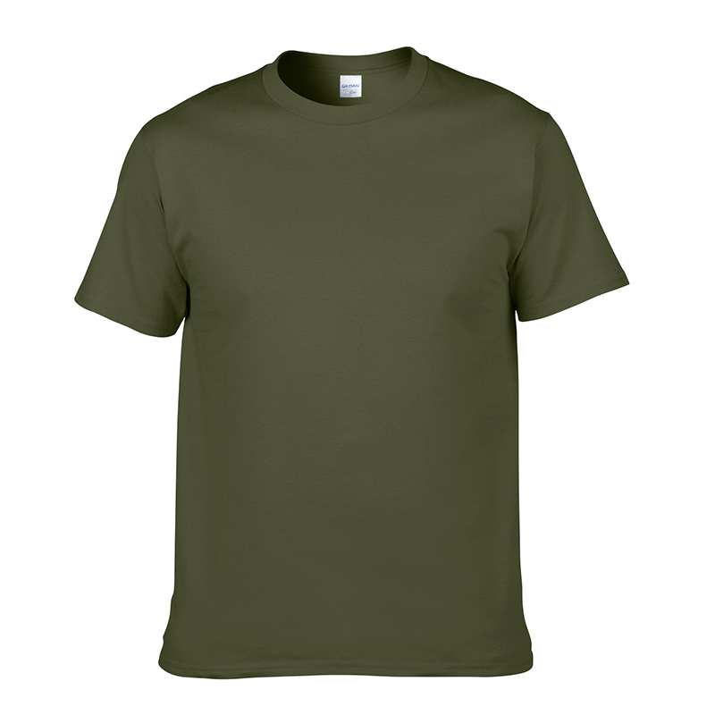 Round Neck Cotton Casual Loose Short Sleeves T-shirt Custom Print Simple Unisex T-shirts