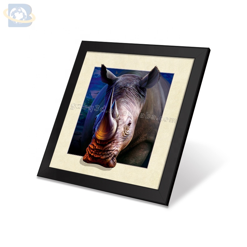 Новое поступление 40*40 см носорог линзовидный 5d фотографии.