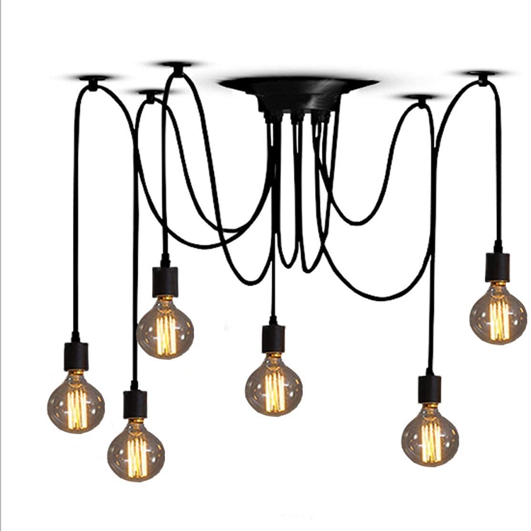 Classic Spider Pendant Light  Ajustable DIY Ceiling Spider Hanging Lights  Pendant Light for Dining