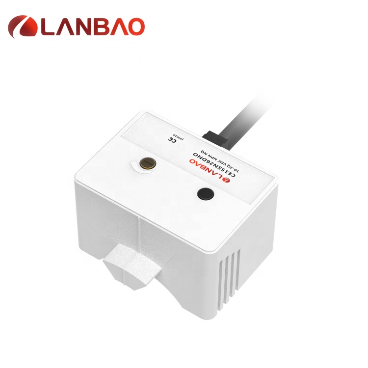 Lanbao Pipe Liquid Level Sensor CE15 DC 3 Wires Non-flush Capacitive Proximity Sensor Plastic Detector PNP NPN
