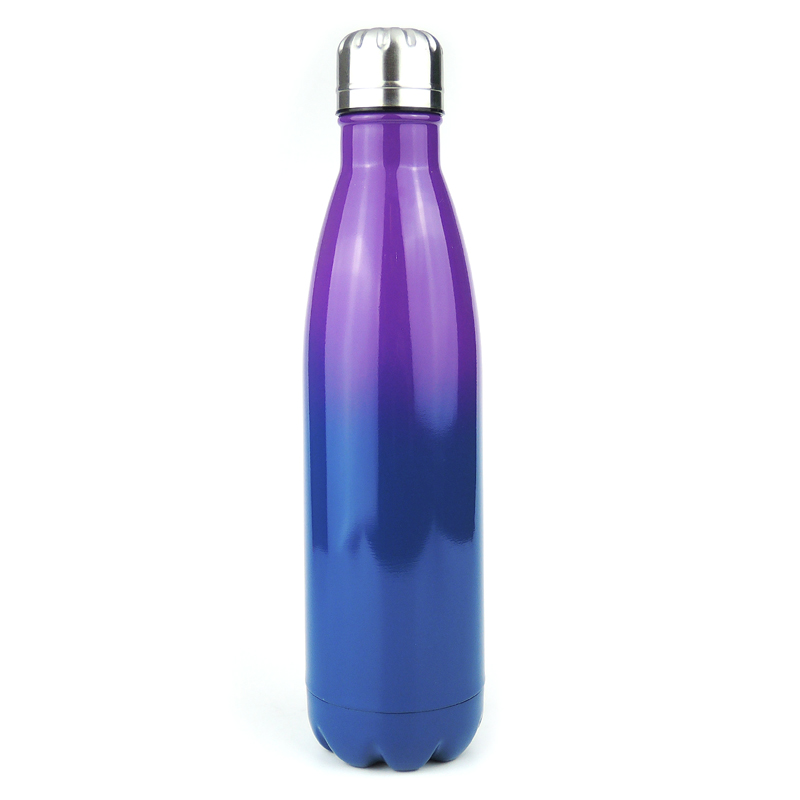 Double Wall Thermal Vacuum Drinking Bottle Insulated Outdoor Sports Drink Cola Shaped 18/8 Stainless Steel Water Bottles bpa fre