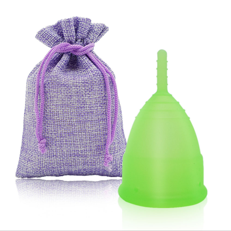 Silicone Menstrual Cup Reusable Eco-friendly Flat-fit Design Menstrual Cup