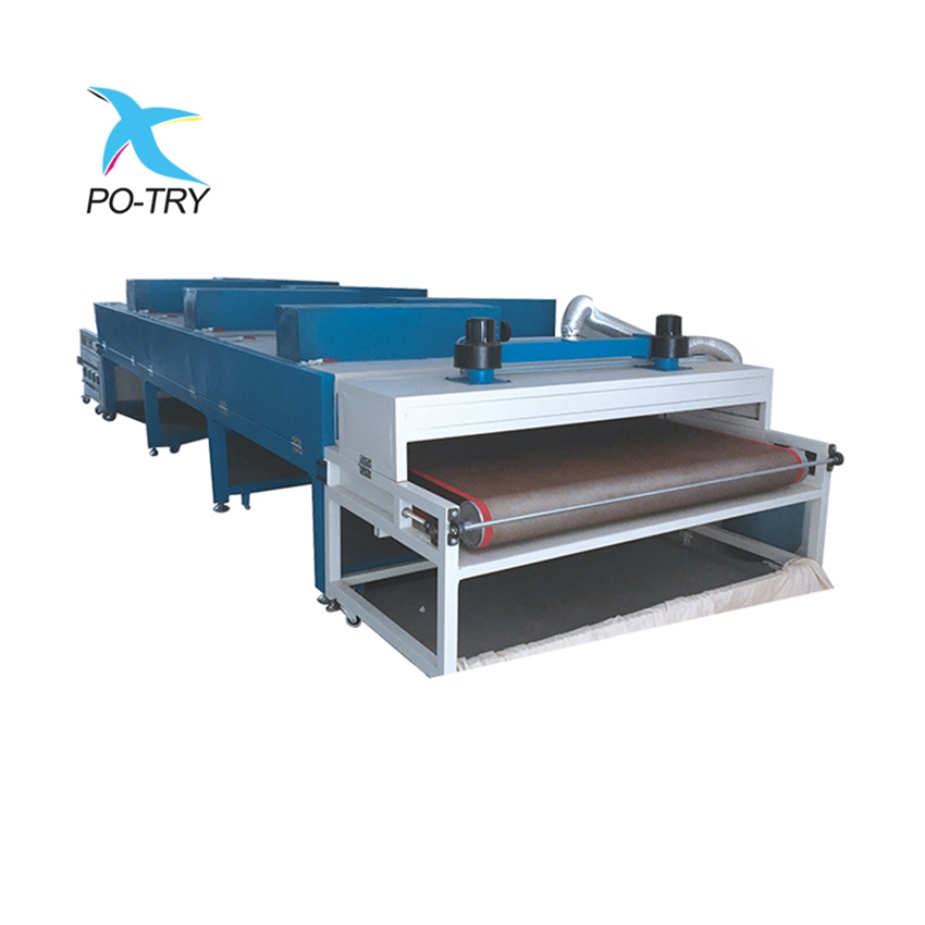 Roll to roll cotton fabric drying machine color-fixing machine for inkjet printing
