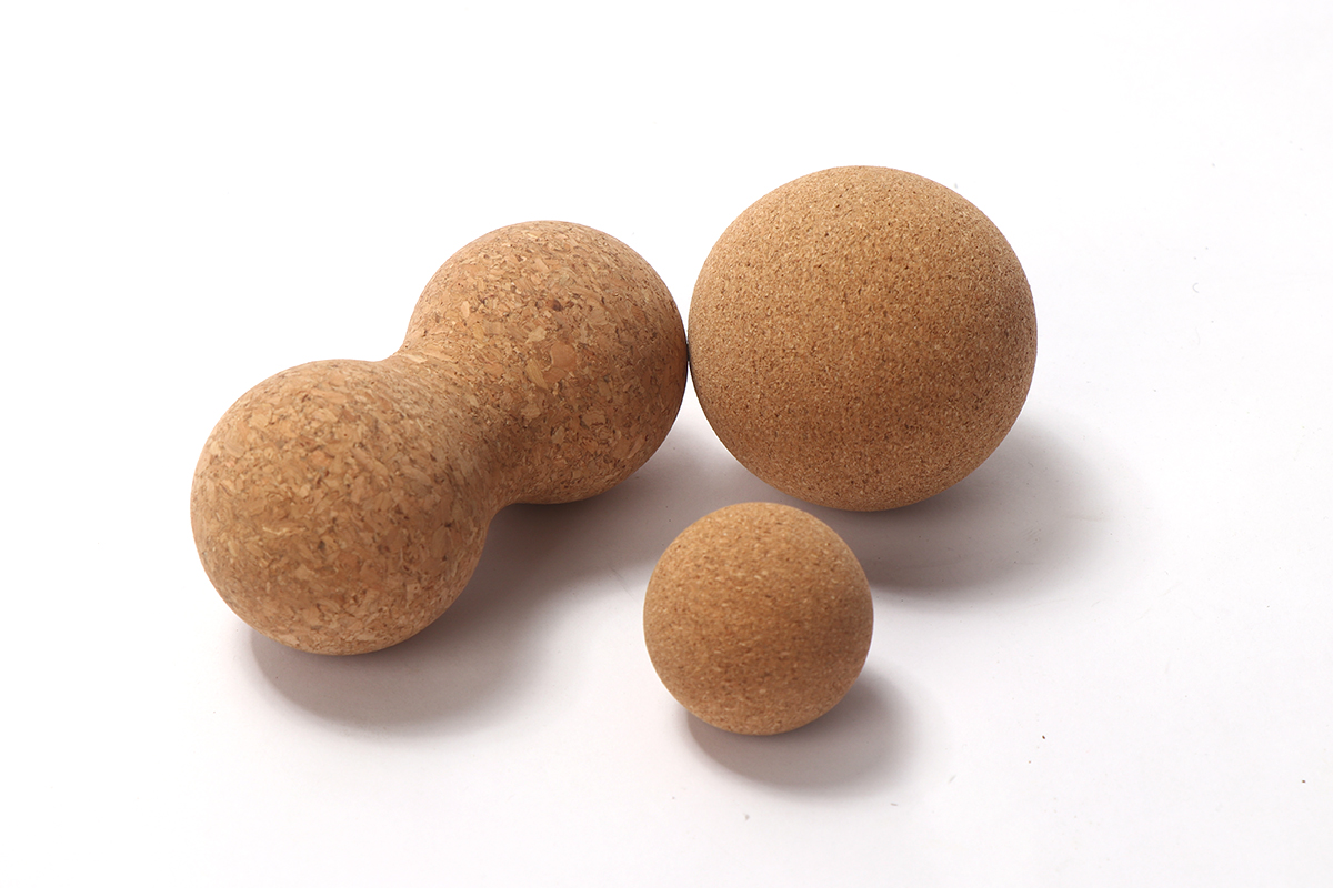 Wholesale Cheap Eco Friendly Custom Set Message Cork Yoga Ball