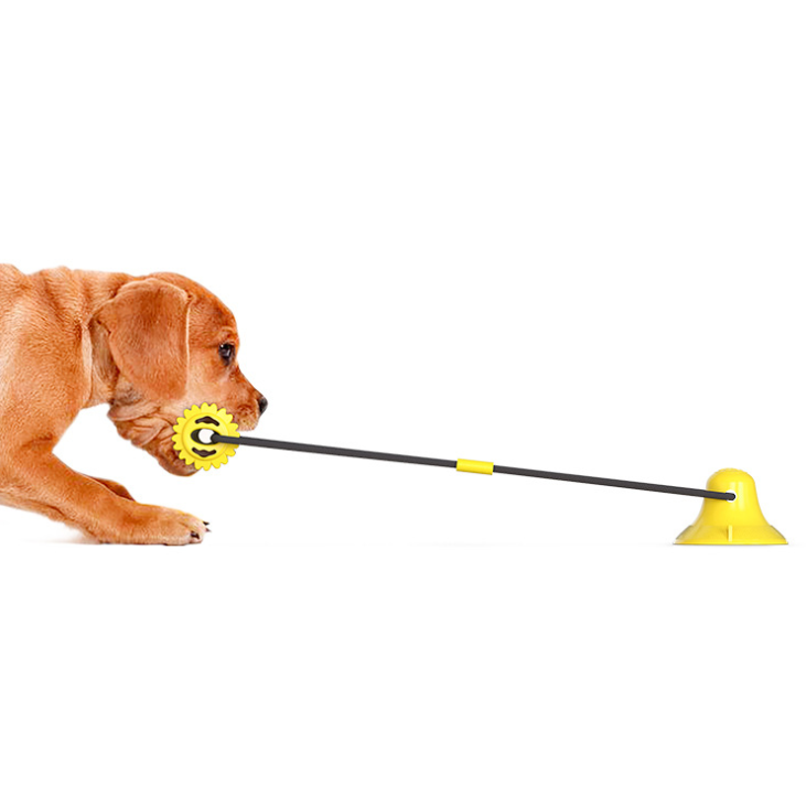 Corn sucker tug of war rope dog toy molar stick small leaky food ball pet toy
