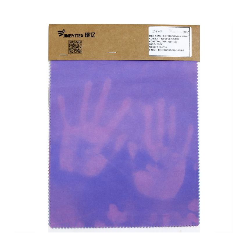 Wholesale High Quality Polyester with Thermochromic Printed Fabric clothing