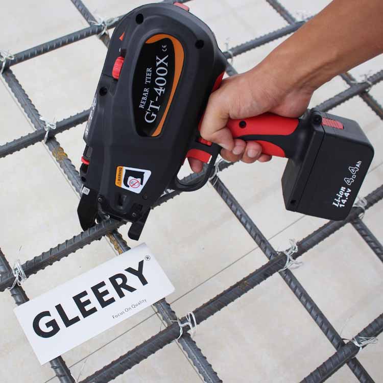 Gleery GT-400X Factory CE сертификат, интеллектуальный инструмент для вязания арматуры, машина для вязания арматуры, пистолет для обвязки арматуры