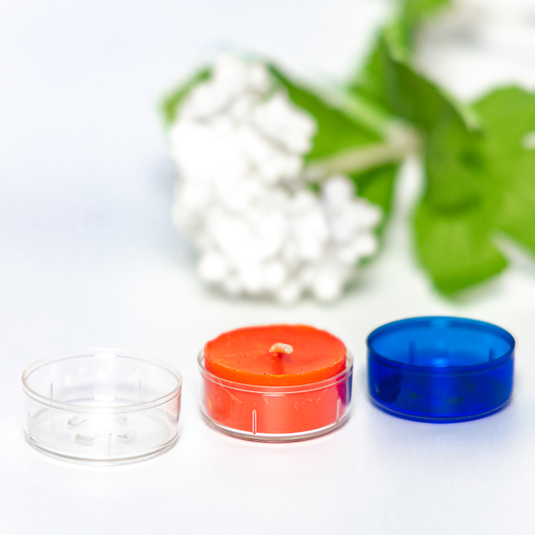 plastic empty candle jars in bulk clear tealight holder