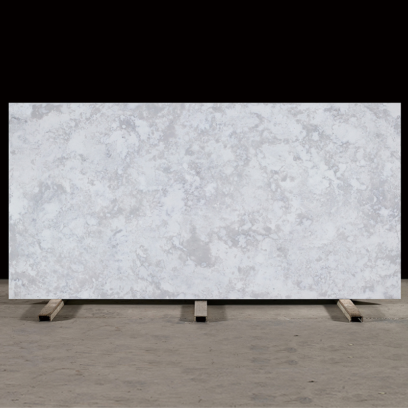 Wholesale China Supplier Factory Price Gray Color Low Silicon Concrete Series Artificial Quartz Slab Tiles Stone for Count