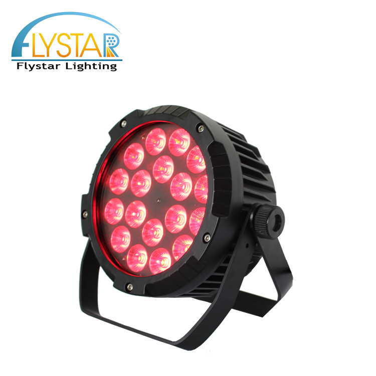 Par Led 18x15W RGBWA цветной плоский Par 18 в светодиодном сценическом освещении