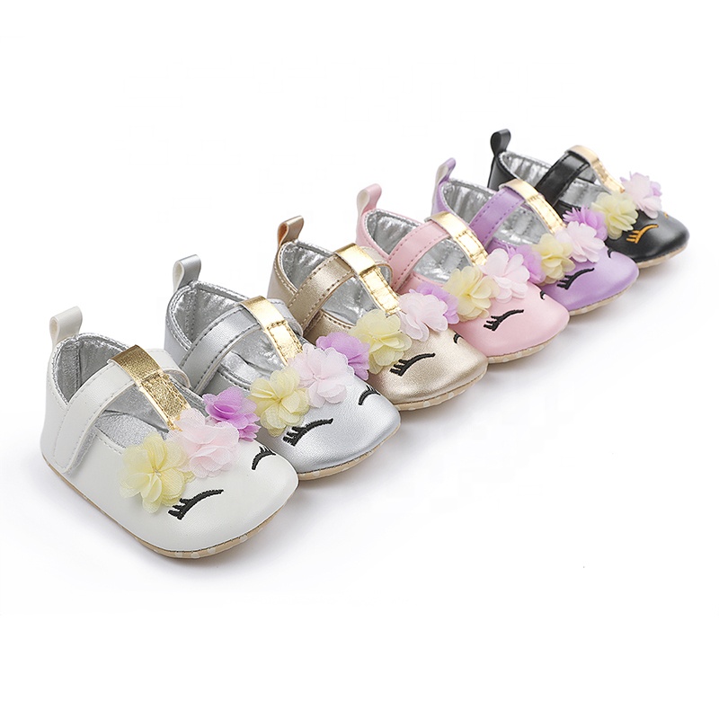 Cartoon Cute Unicorn Princess Girl Newborn Infant Toddler Baby Shoes