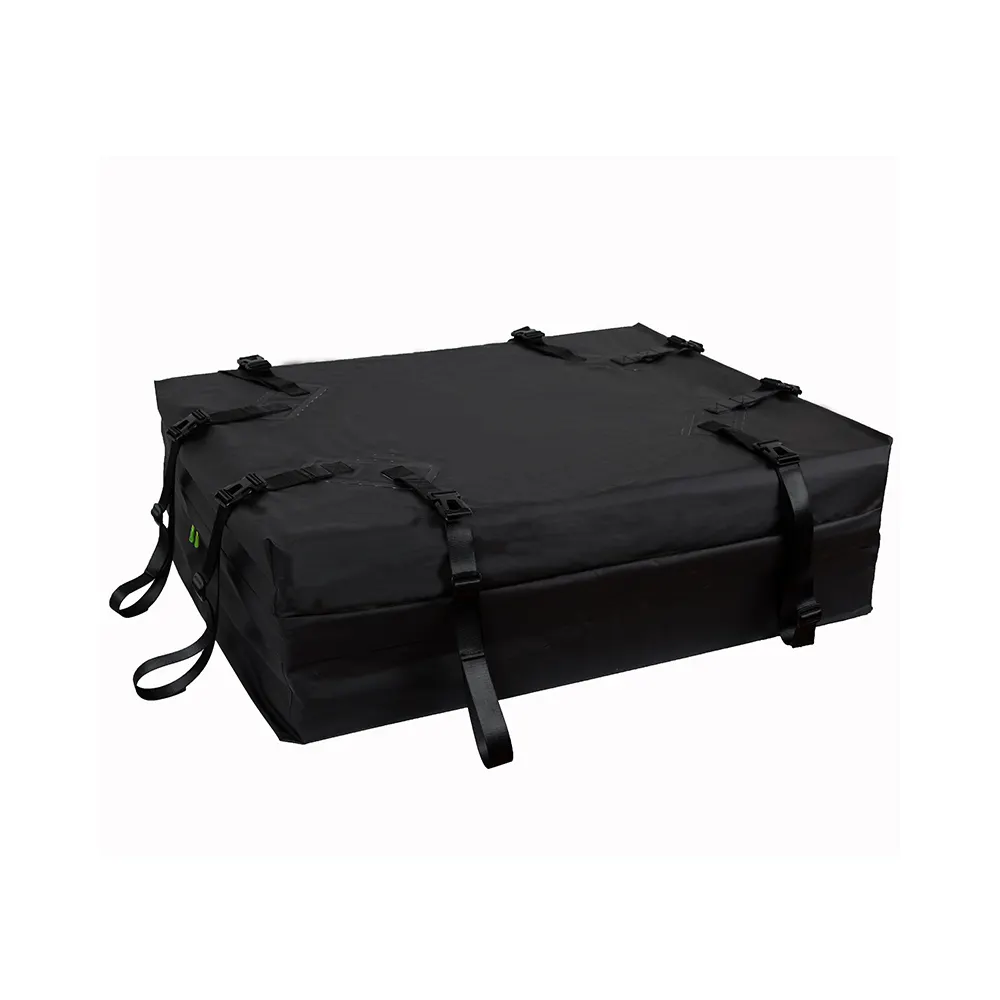 Большая вместительная складная черная багажная сумка из ПВХ на крышу, водонепроницаемая багажная сумка на крышу автомобиля