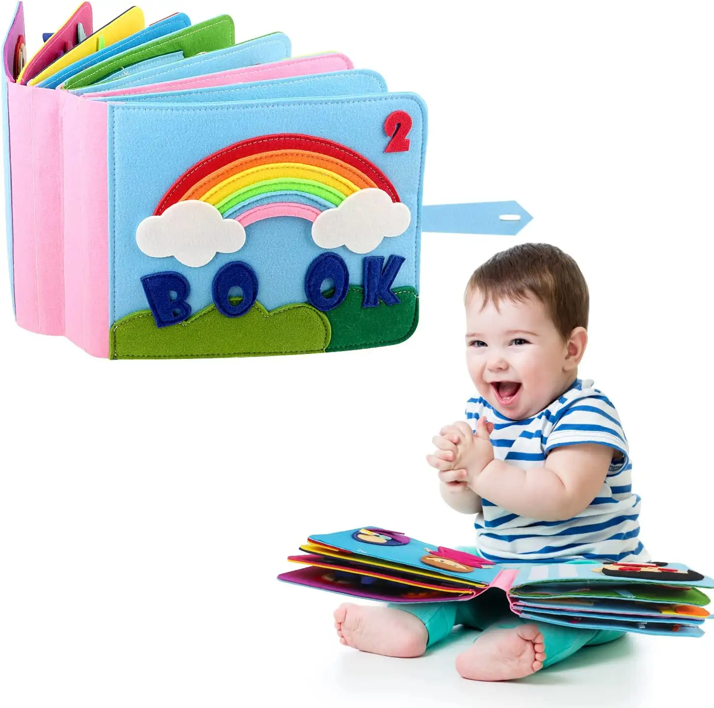 AF Trending Products 2023 New Arrivals Toys Montessori Toys for Toddler Felt Custom Busy Book Felt Busy Books for Kids Toys