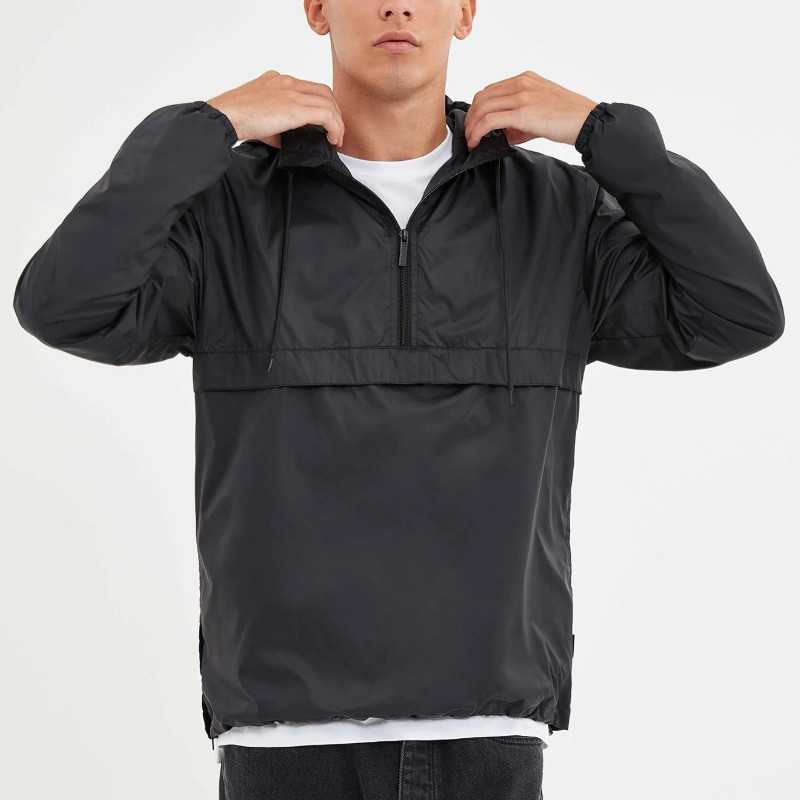 Изготовленная на заказ cagoule куртка ветровка водонепроницаемый полиэстер Кемпинг стиль спортивная одежда средней длины куртки с застёжкой-молнией