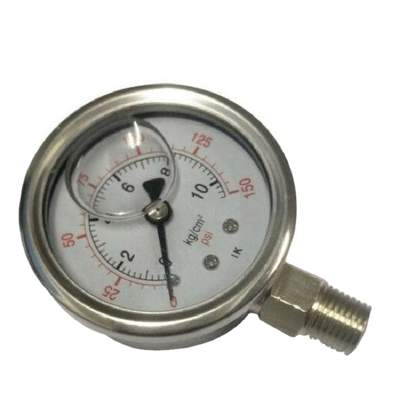 Hot sales ammonia pressure gauge stainless steel    shockproof    special