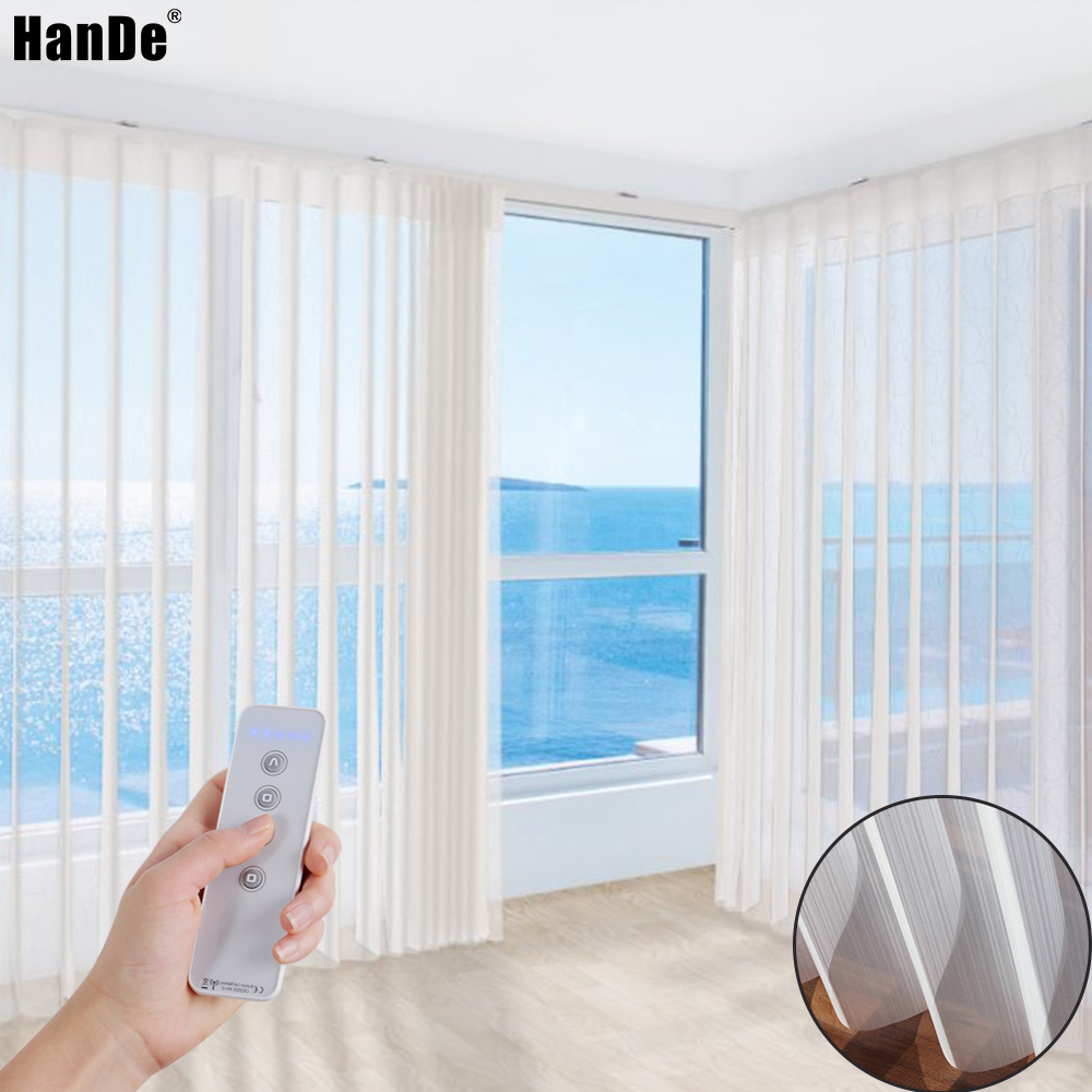 Роскошные persianas y cortinas Затемняющая штора smart моторизированный двигатель двери окна жалюзи тени