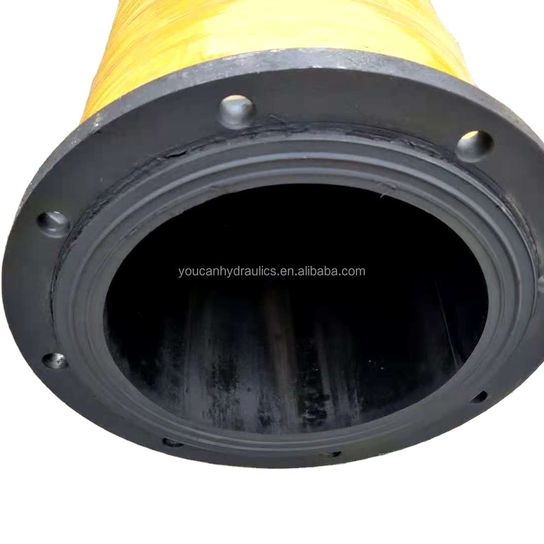 DN203 Dredging With Flange End Flexible Pipe Rubber Suction And Discharge Hose