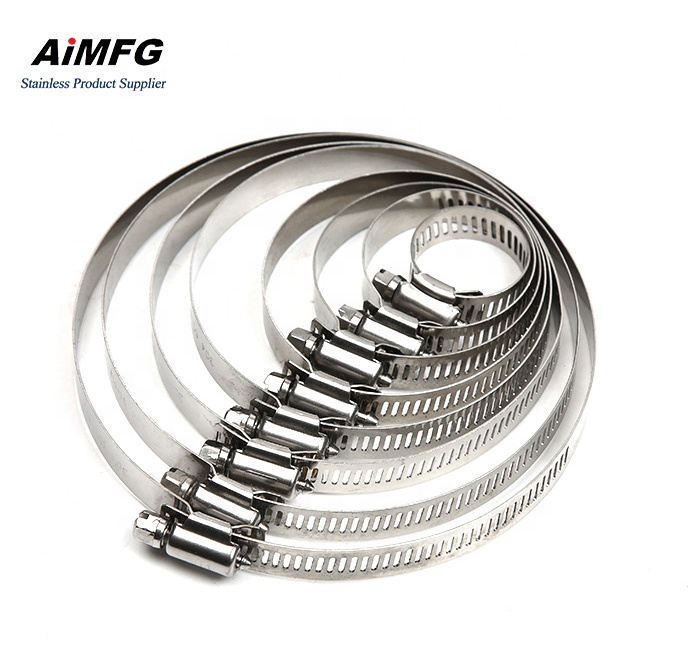2inch American Type Stainless Steel Hose Clamp ss316 Fire Hose Clamp Clip Worm Gear Drive Handle hose clamps