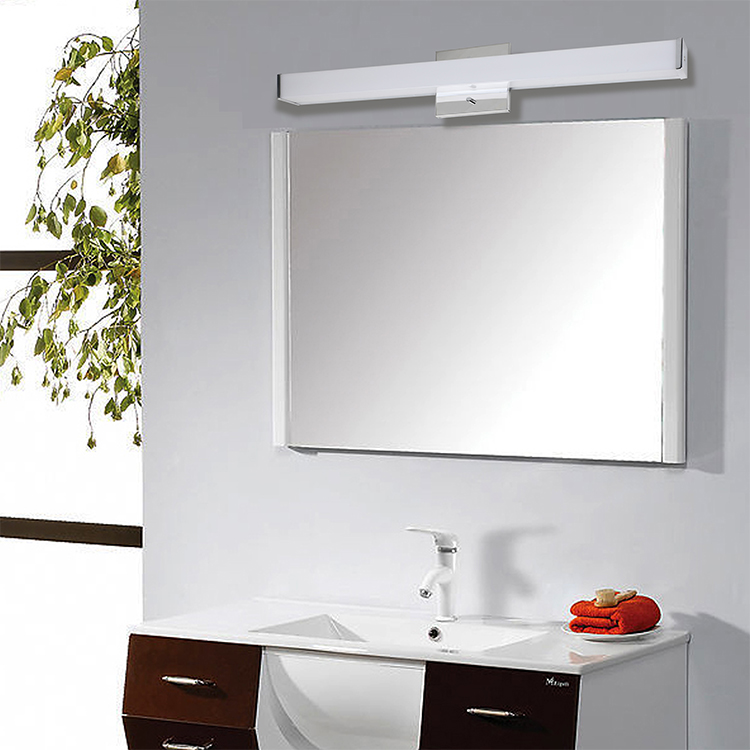 House Design Dimmable Decorative Modern Long Mirror Lamp 40w Shower Room Led Vanity Lights