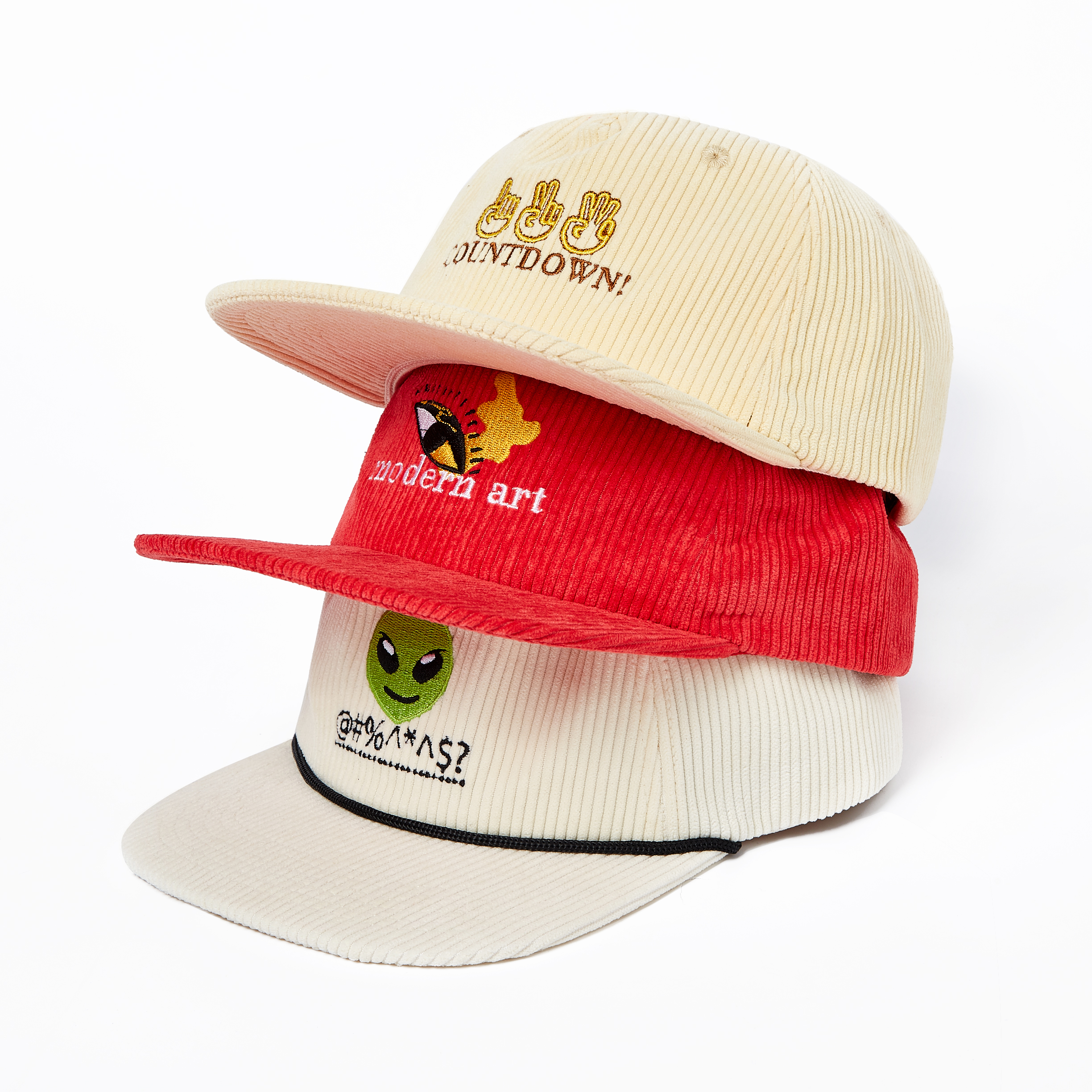 Unique Corduroy Unstructured Snapback Cap Custom Embroidered Logo Women Men Snapback Hat