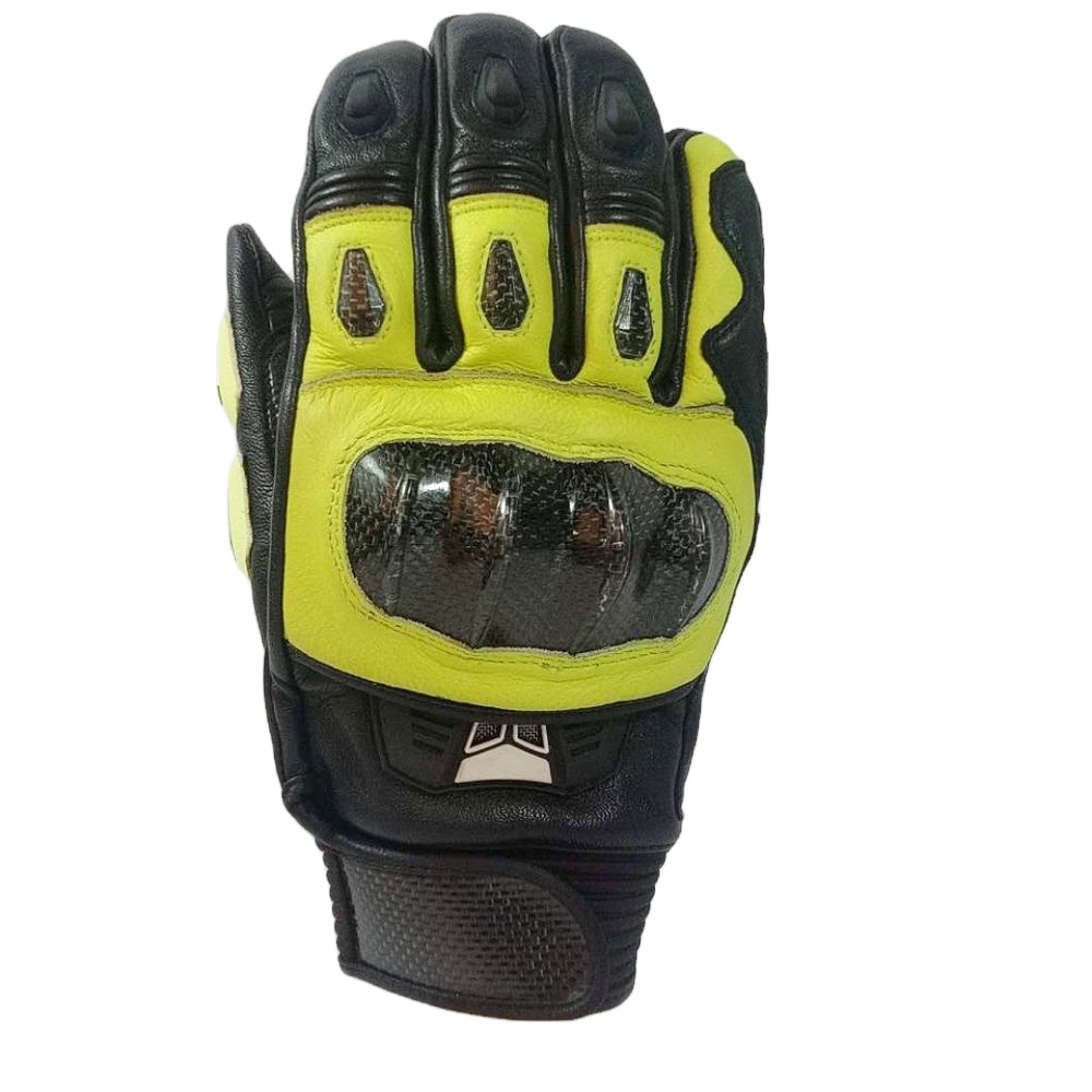 Hot Sale Customized Breathable Hand Safety Protective Full Finger Leather Motorcycle Racing Gloves