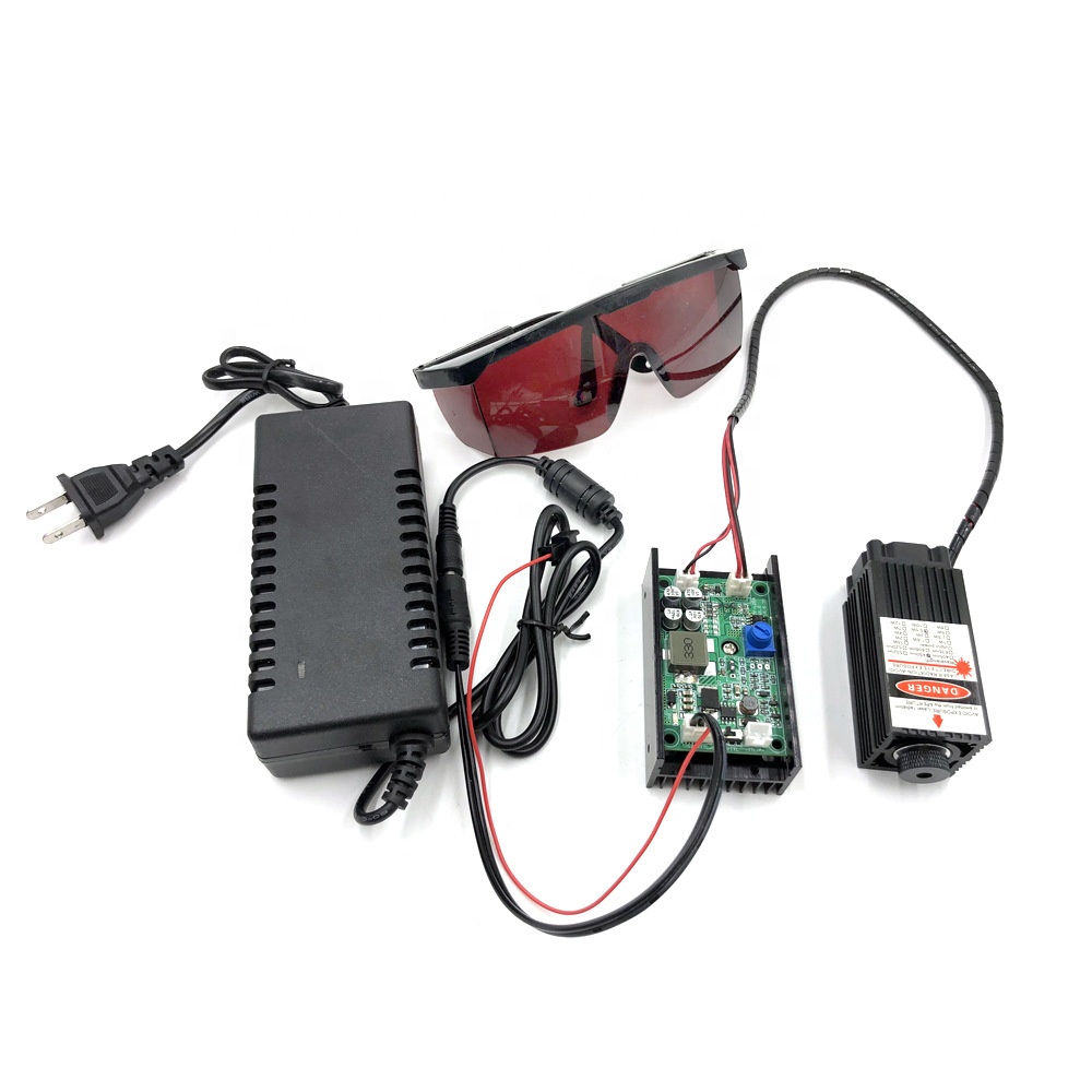 DIY гравировальный станок регулируемый фокус TTL/PWM 15000mw синий лазерный модуль