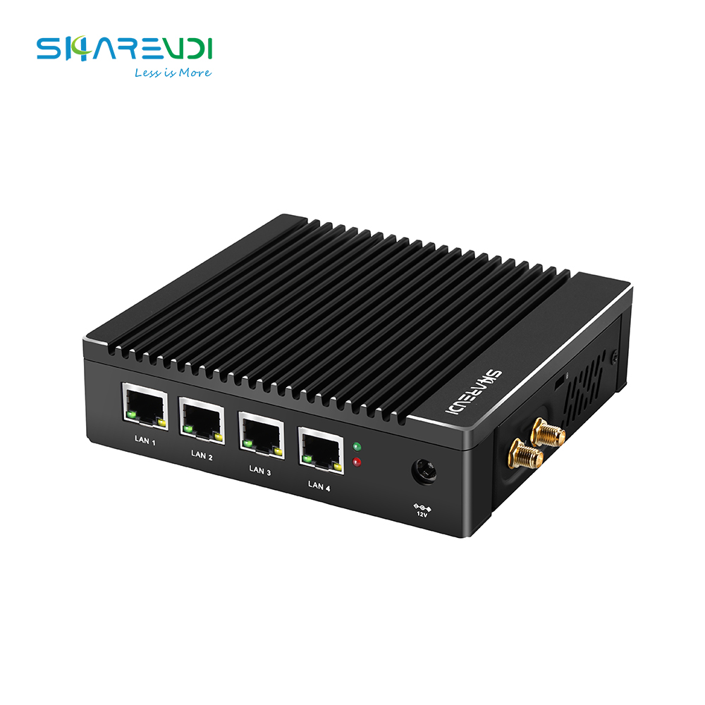 Quad LAN Network server 4 NIC VGA pfsense mini firewall pc