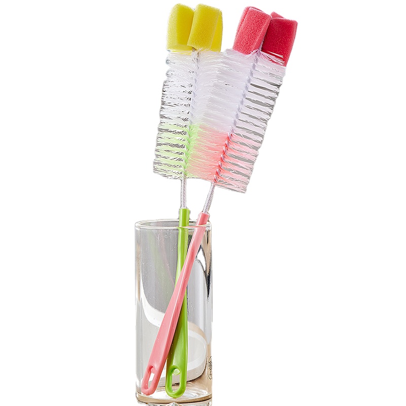 Long handle sponge cup brush hot-selling household bottle cleaning brush kitchen cleaning tool kids bottle Brush