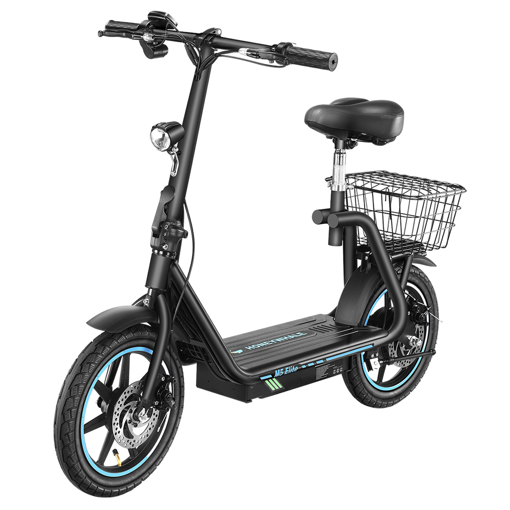 HONEYWHALE M5 E lite Electric Scooter 14-inch Tire 500W Motor 48V 13Ah Battery 40~45km Range 40 km/h Max Speed
